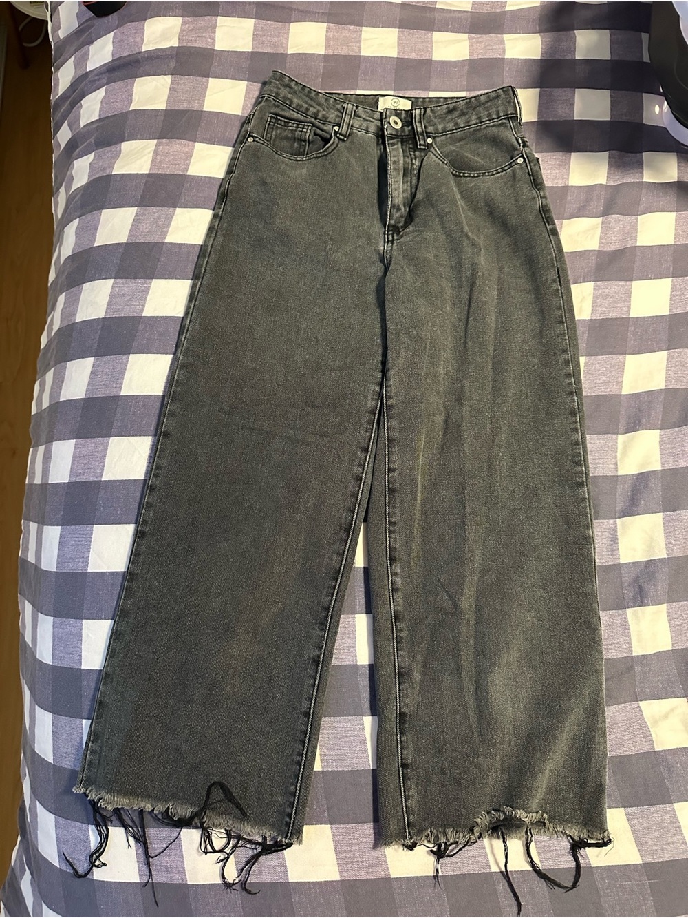 Cotton On Wide-Leg Jeans in Washed Black